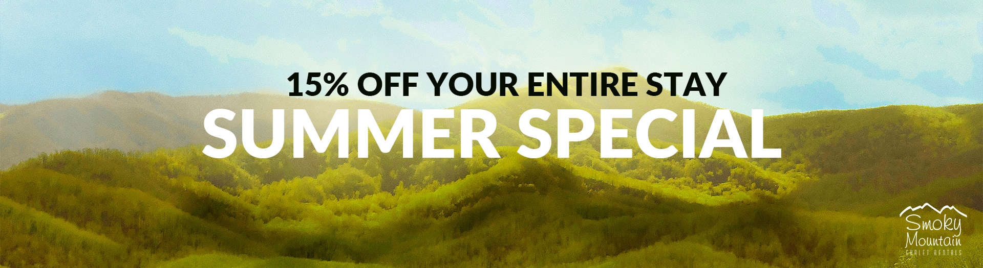 15% off your entire stay summer special